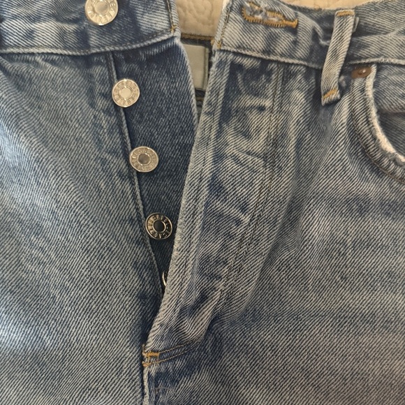 Agolde Distressed Denim Shorts size 27 - Picture 3 of 10